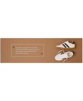 Womens Blaster Casual Striped Lace-Up Sneakers