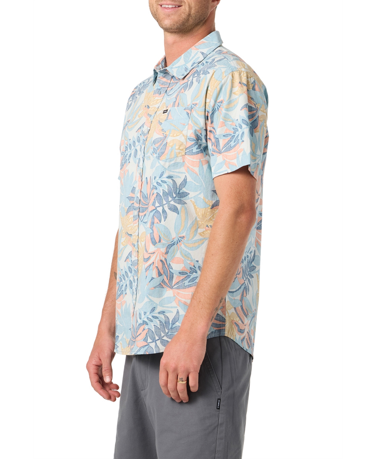 O'Neill Men's Terrace Standard Short-Sleeve Woven Shirt