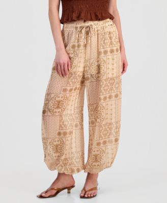 Women's Bandana-Print Balloon Pants