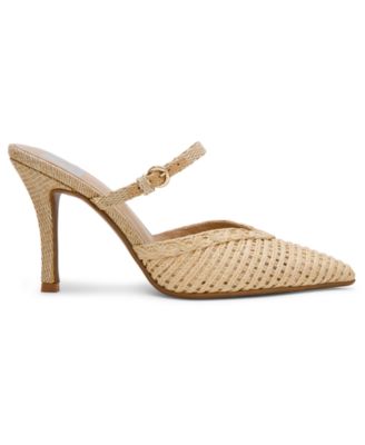 Women's Geanie Raffia Pointed Toe Pumps