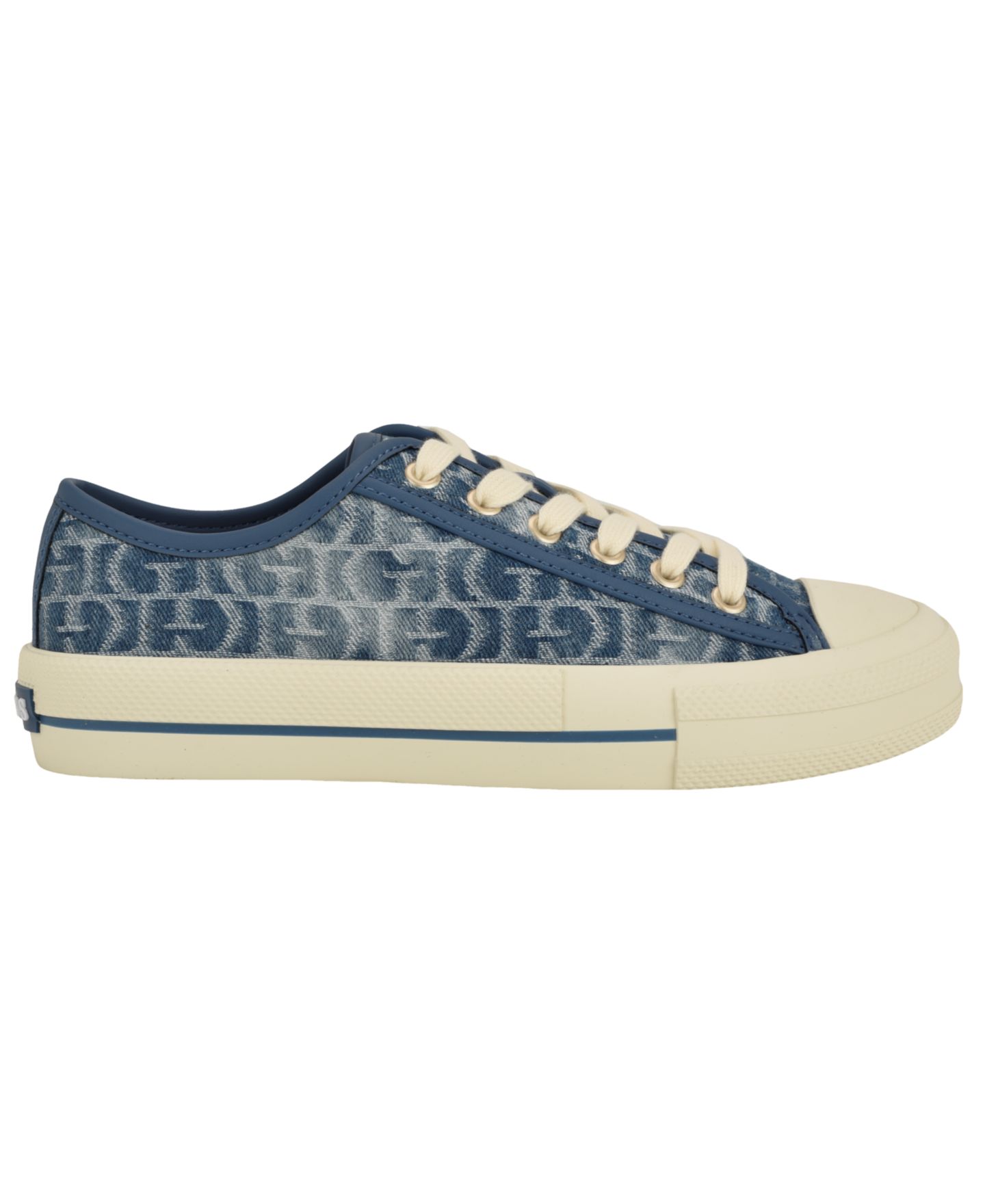 Женские кроссовки GUESS Carey Jacquard Logo Lace-Up, цвет: Синий джинсовый — фото 2