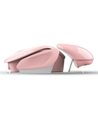 2.4G Wireless Rechargeable Mouse, 3-Speed DPI 800-1600, Silent Click, Fun Futuristic Design, Ergonomic for PC, Laptop, Mac, Home & Office