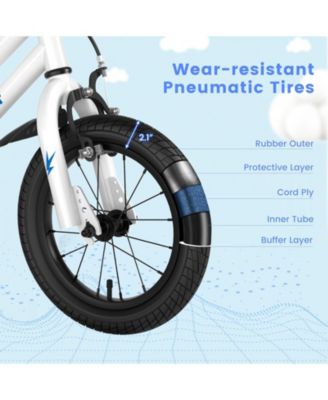 Kids Bike Adjustable with 2 Training Wheels