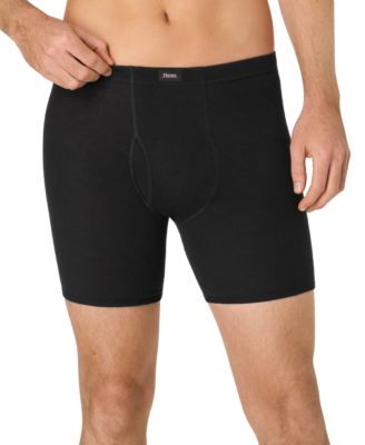 Men's Ultimate Solid Cotton Boxer Briefs, 4-Pack