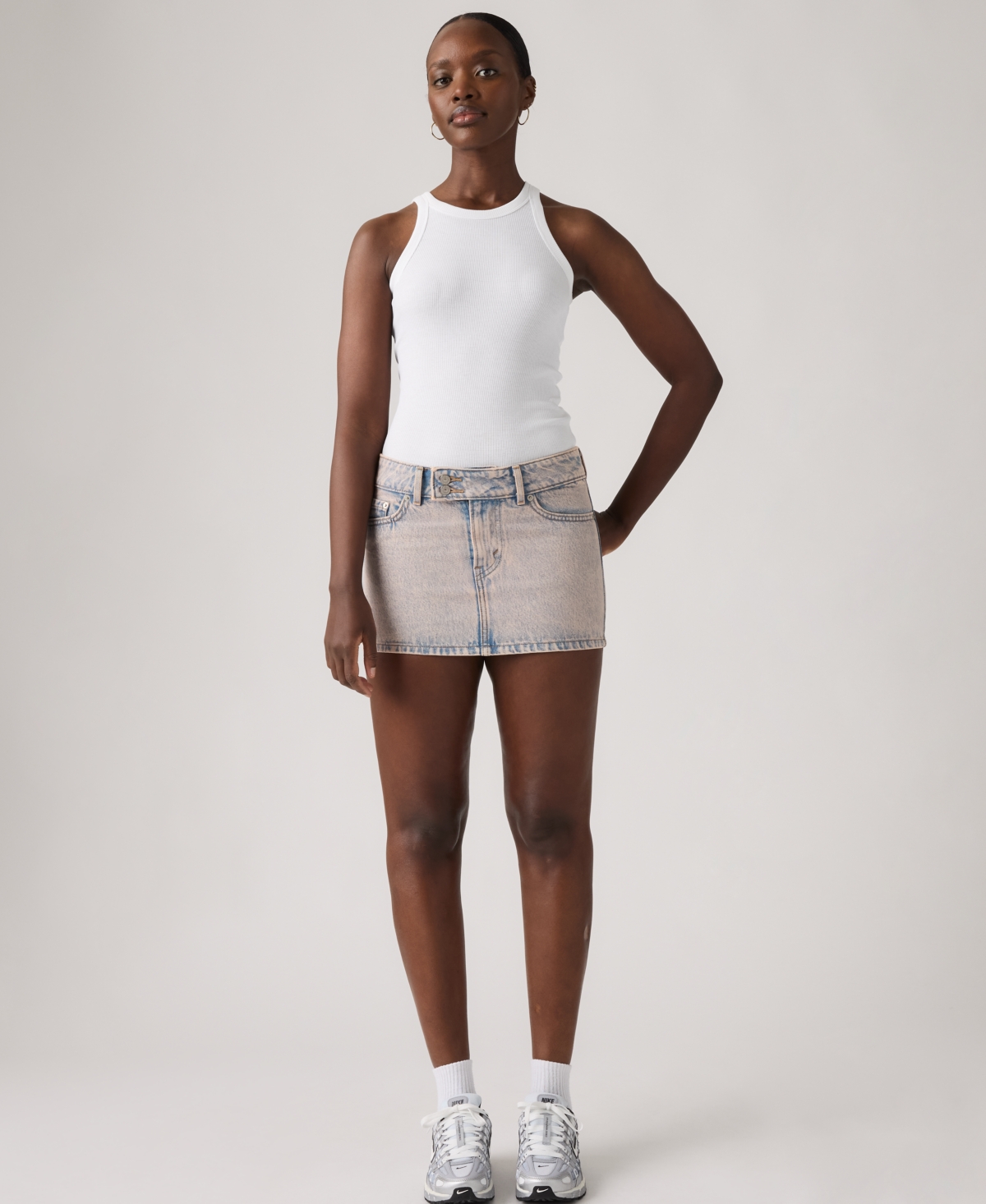 Levi's Women's Slim-Fit Superlow Mini Skirt