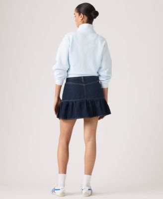 Women's Mid-Rise Flounce Mini Skirt