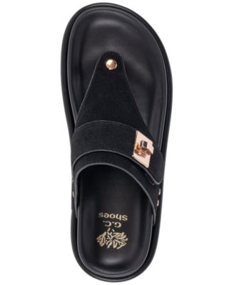 Women's Cailan Hardware Footbed Flats Sandals