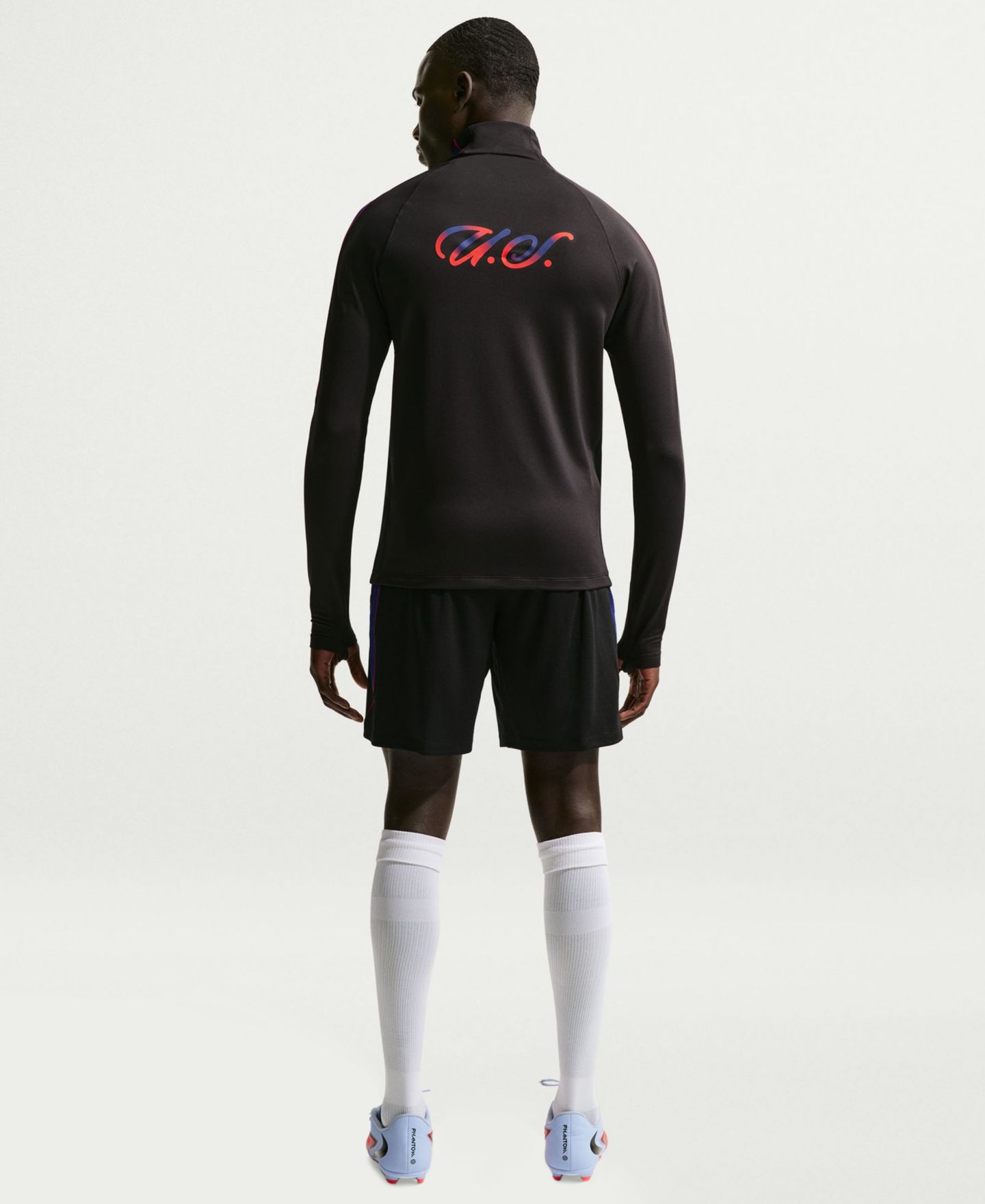 Мужские шорты Nike Usmnt Strike Soccer Dri-FIT Knit, цвет: Чёрный / Королевский синий — фото 5