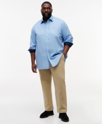 Men's Big & Tall 100% Linen Button-Down Shirt