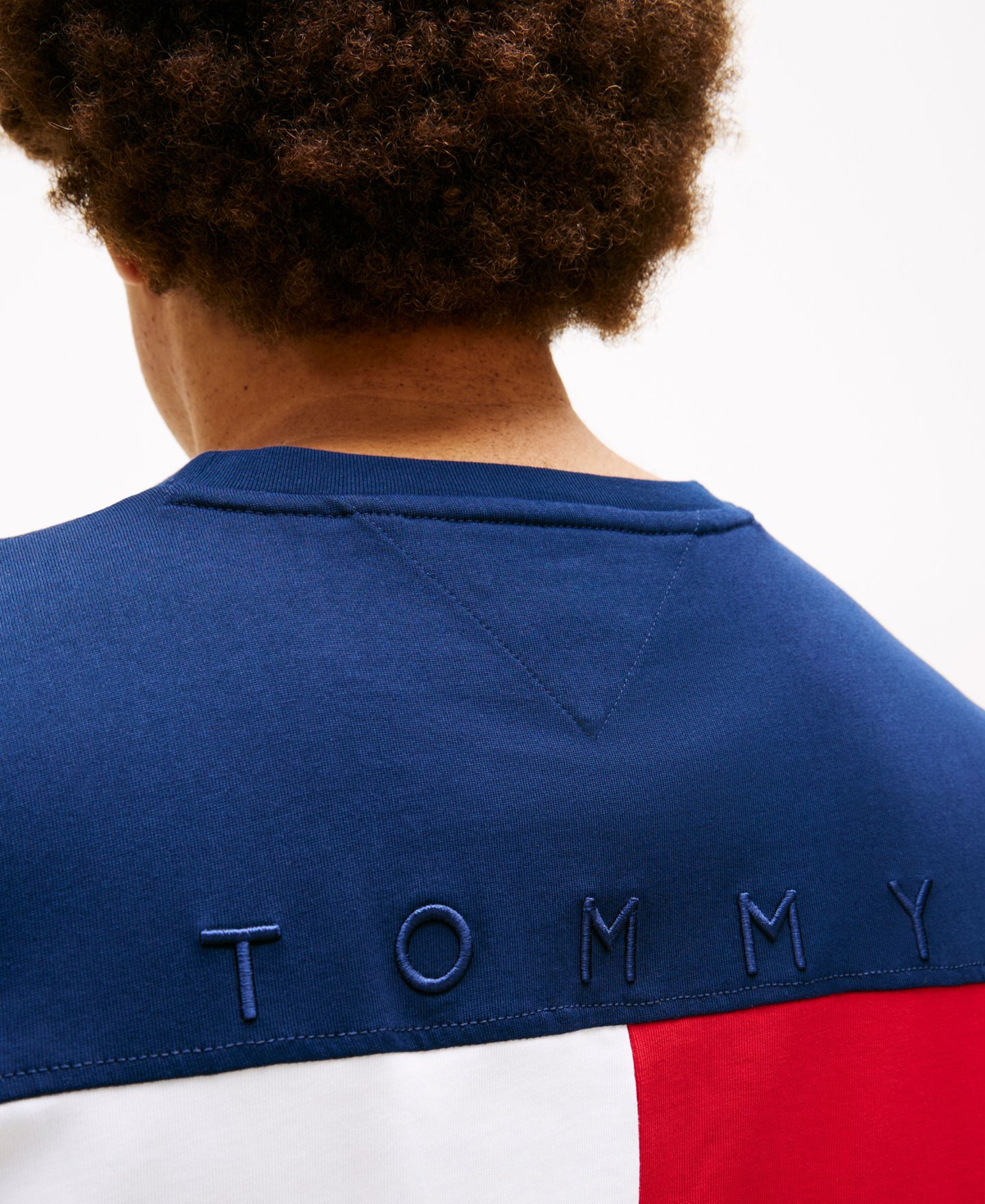 Мужская футболка Tommy Hilfiger Big & Tall Flag Regular-Fit, цвет: Карбоновый тёмно-синий — фото 3