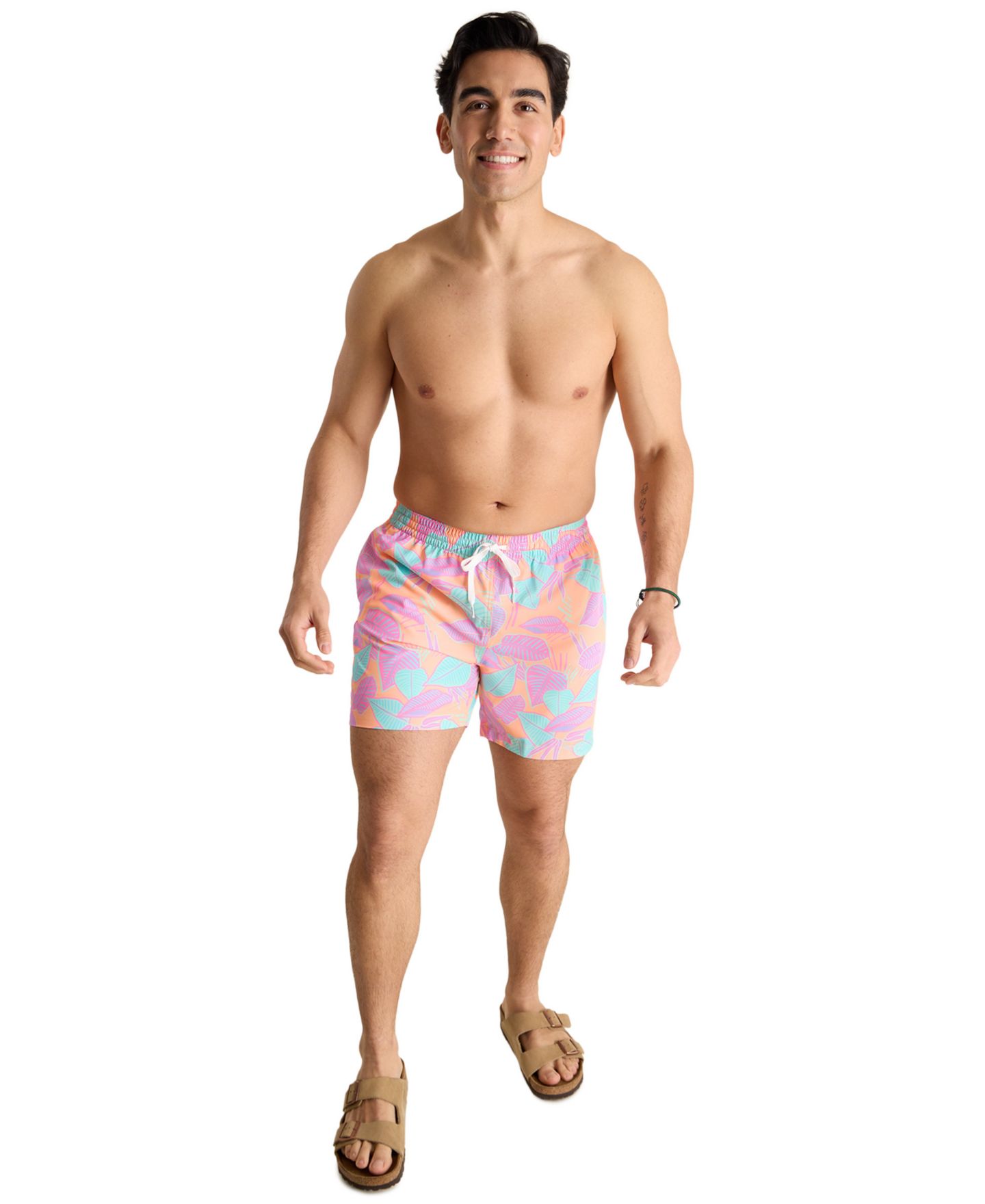 Плавки The Posh Palms 5.5" для мужчин — Chubbies, цвет: Яркий оранжевый — фото 2