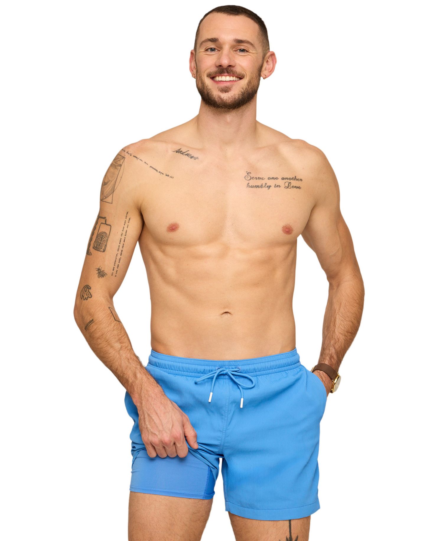 Men's The Cascade Coolers Textured 5.5" Swim Trunks