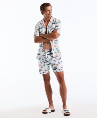 Men's Car Print Swim Trunks