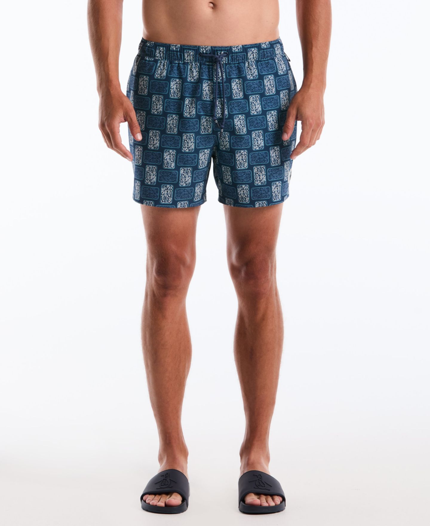 Плавки Block для мужчин — Original Penguin, цвет: Морской — фото 1