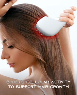 Red Light Rechargeable Dry Paddle Brush