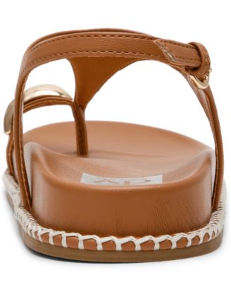 Women's Pacey Round Toe Ring Footbed Flat Sandals