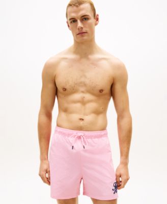 Men's Medium Drawstring Tonal Ithaca Stripe Swim Trunks