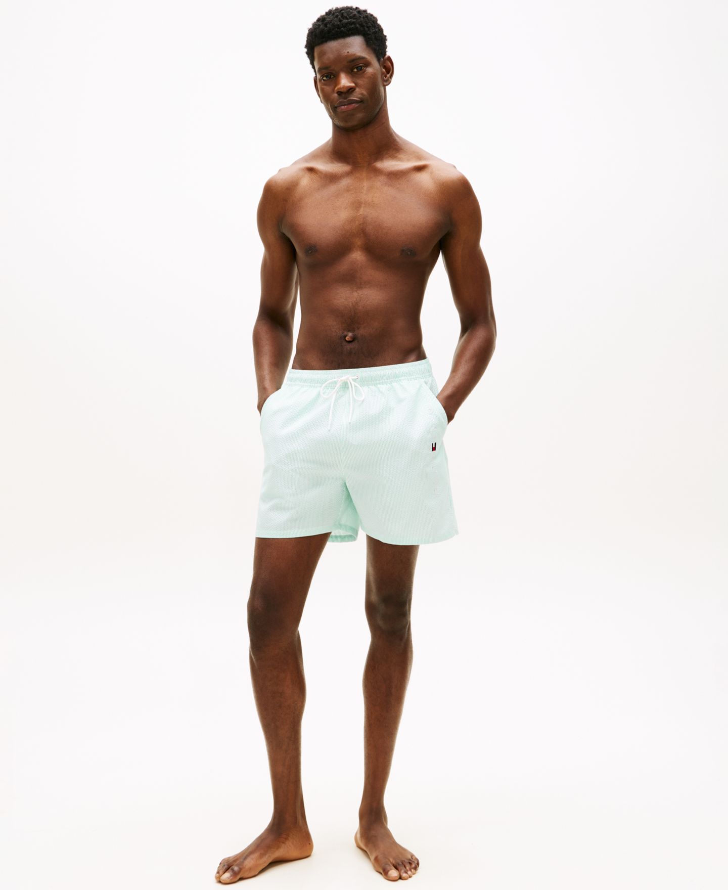 Плавки Pocket для мужчин — Tommy Hilfiger, цвет: Аквамариновый — фото 2
