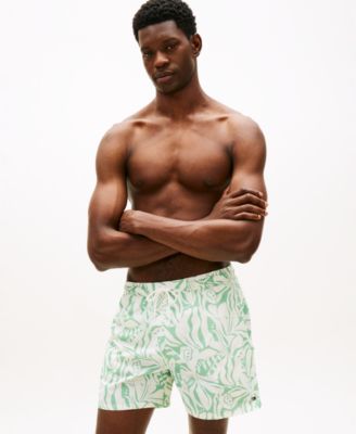 Men's Print Drawstring 5" Swim Trunks