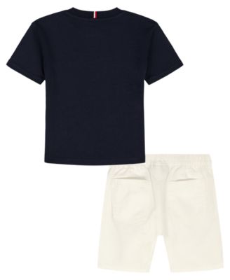 Boys' 2T-7 Crewneck T-Shirt and Shorts, 2-Piece Set