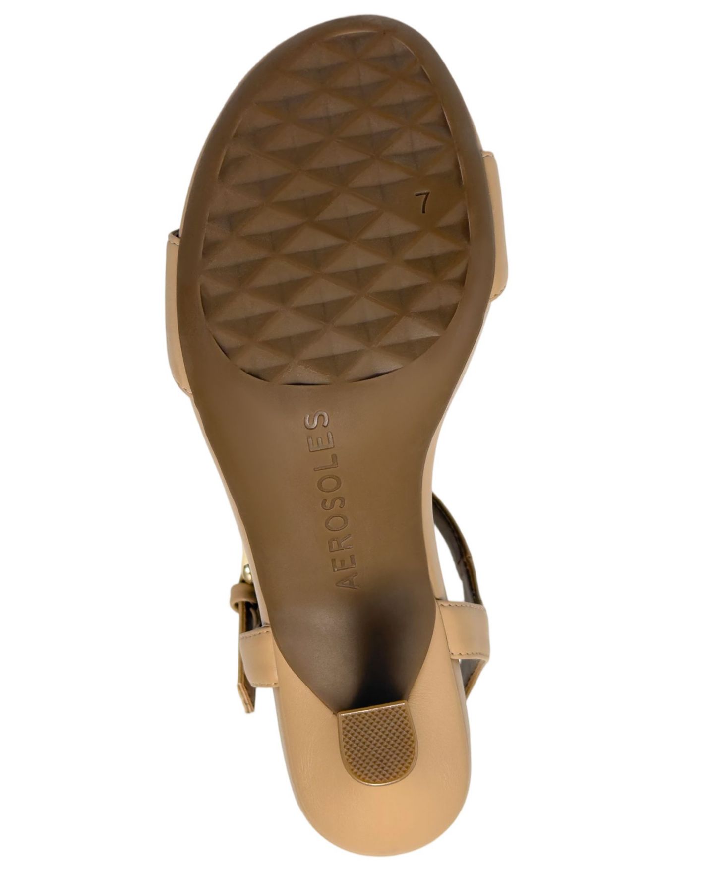 Женские сандалии Aerosoles Divia Round Toe Dress Sandals, цвет: Бежевый бисквитный — фото 5