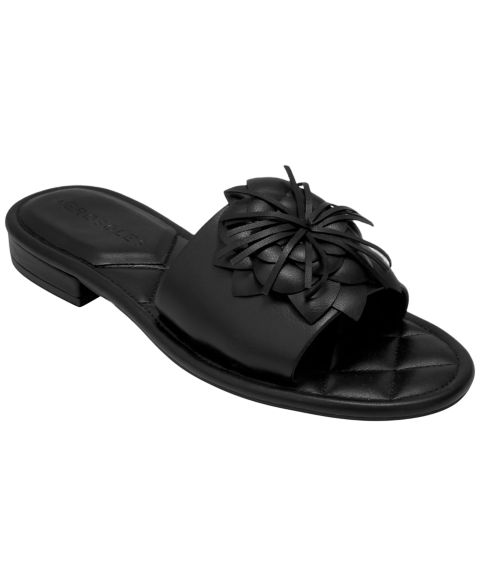 Женские сандалии Aerosoles Begonia Round Toe Flat, цвет: Чёрный