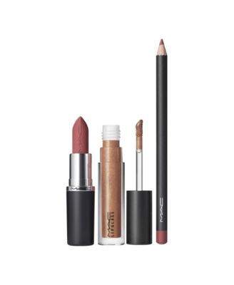 3-Pc. Spring for Teddy Lip Trio MACXimal Matte, Lip Pencil and Lipglass Kit, First at Macy's 