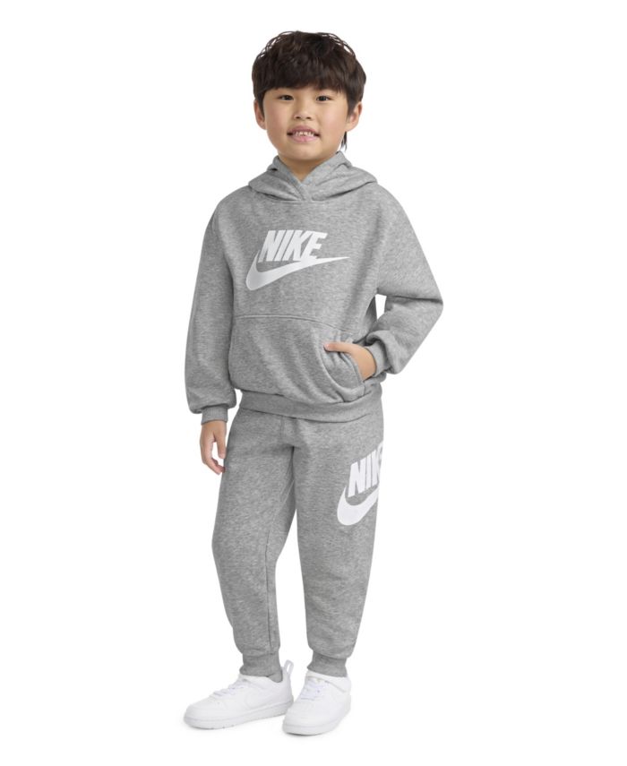 Nike Little Boys Club Fleece 2 Piece Set Logo Hoodie Sweatpants Set