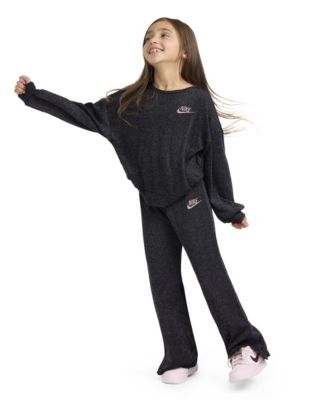 Girls' 2T-6X Waffle Knit Top and Pants, 2-Piece Set