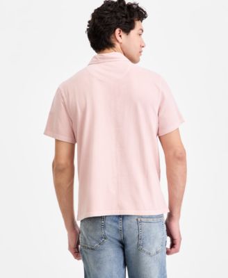 Men's Sun Faded Short Sleeve Polo Shirt