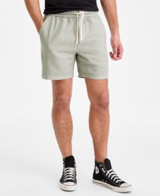 Sun + Stone Men's Chase Regular-Fit 6" Linen Blend Shorts, Exclusively at Macy's 