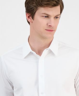 Men's Slim-Fit Performance Four-Way Stretch Dress Shirt