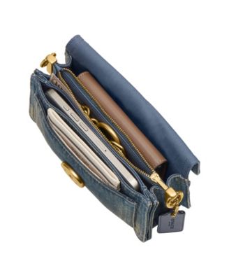 Tabby Small Regenerative Cotton Denim Shoulder Bag 20