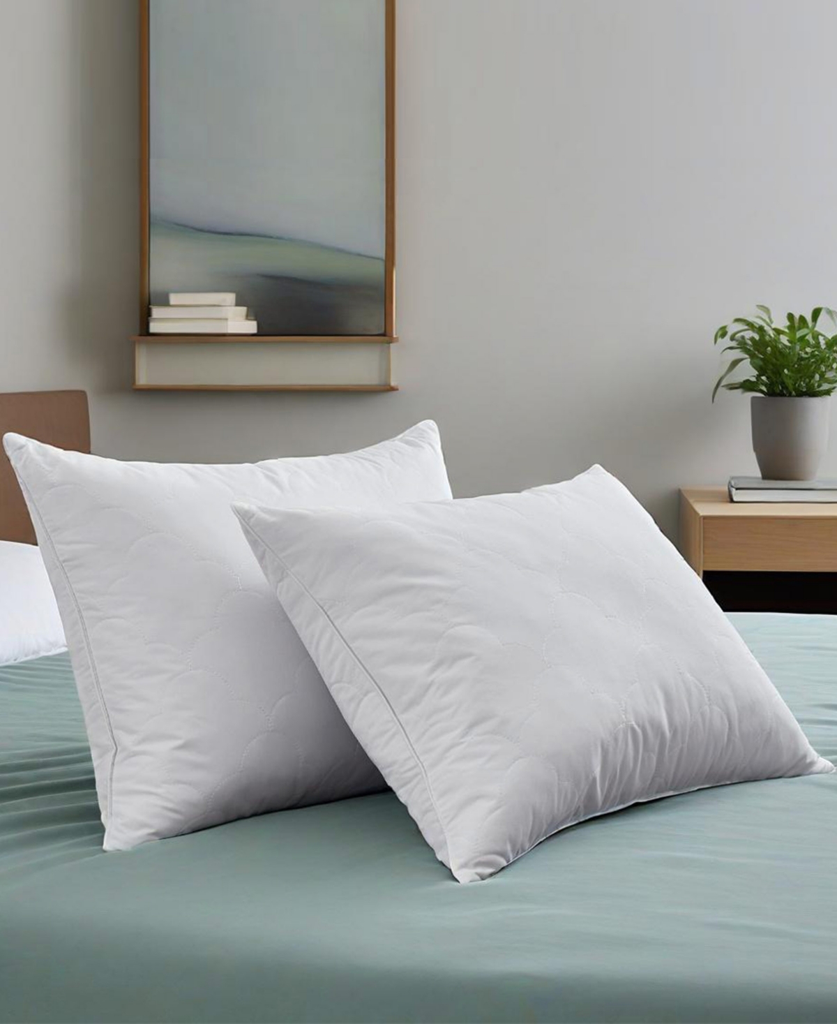Unikome Cloud Quilted Goose Feather 2-Pack Pillows