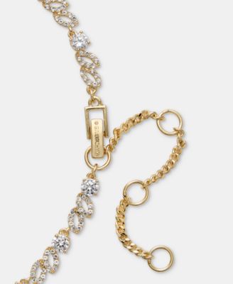 Cubic Zirconia Collar Necklace, 16" + 3" extender