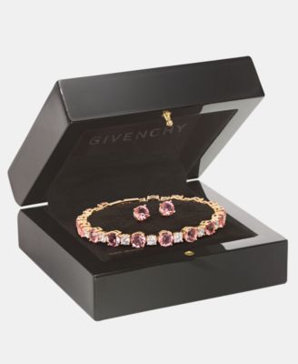 Cubic Zirconia Tennis Bracelet & Stud Earrings Set