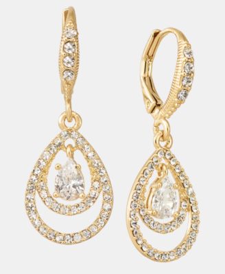 Cubic Zirconia Orbital Drop Earrings
