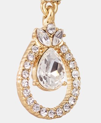 Crystal Orbital Double Drop Earrings