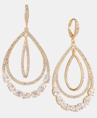 Crystal Orbital Drop Earrings