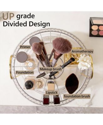 360&deg; Rotating 2-Tier Makeup Organizer for Vanity