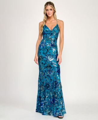 victoria secret blue sequin dress Victoria Secret Sequin Dress Blue