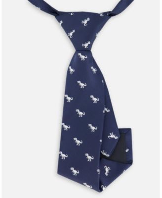 Boy Neck Tie Blue Dino Print - Toddler|Child