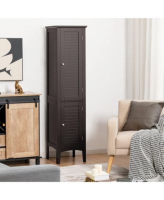 Freestanding Storage Cabinet for Bathroom, Kitchen, or Living Room