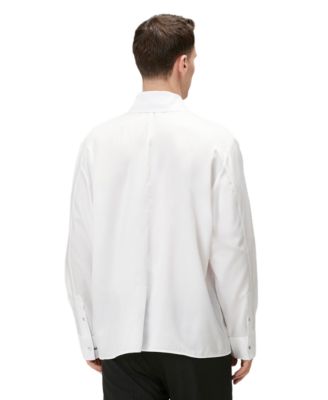 Men's Pure Cotton Zip-Front Woven Shirt