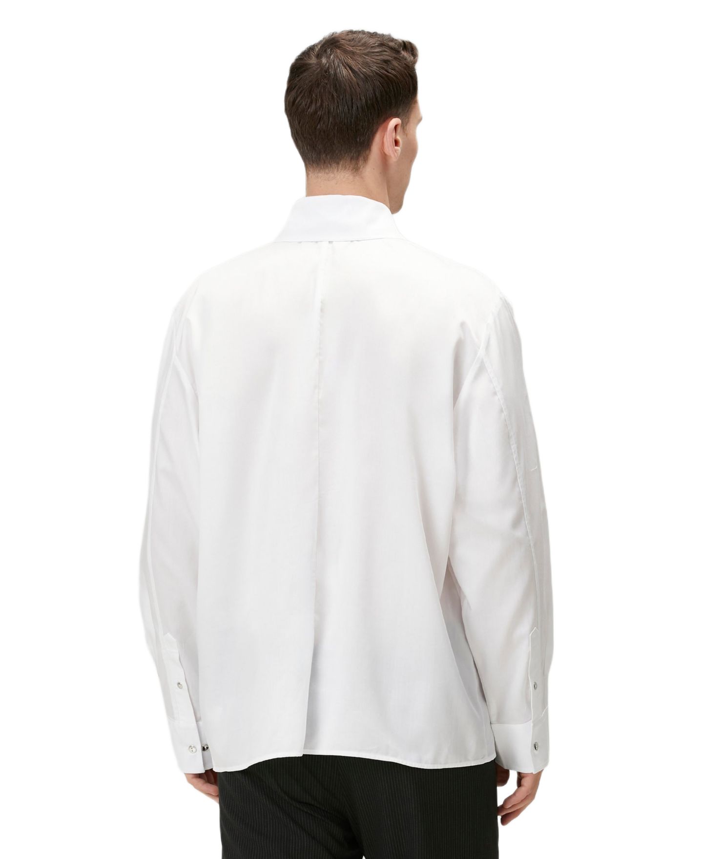 Мужская рубашка PCFG Pure Cotton Zip-Front Woven, цвет: Белый — фото 2