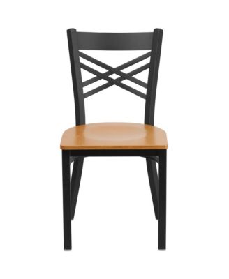 2 Pack "X" Back Restaurant Chair