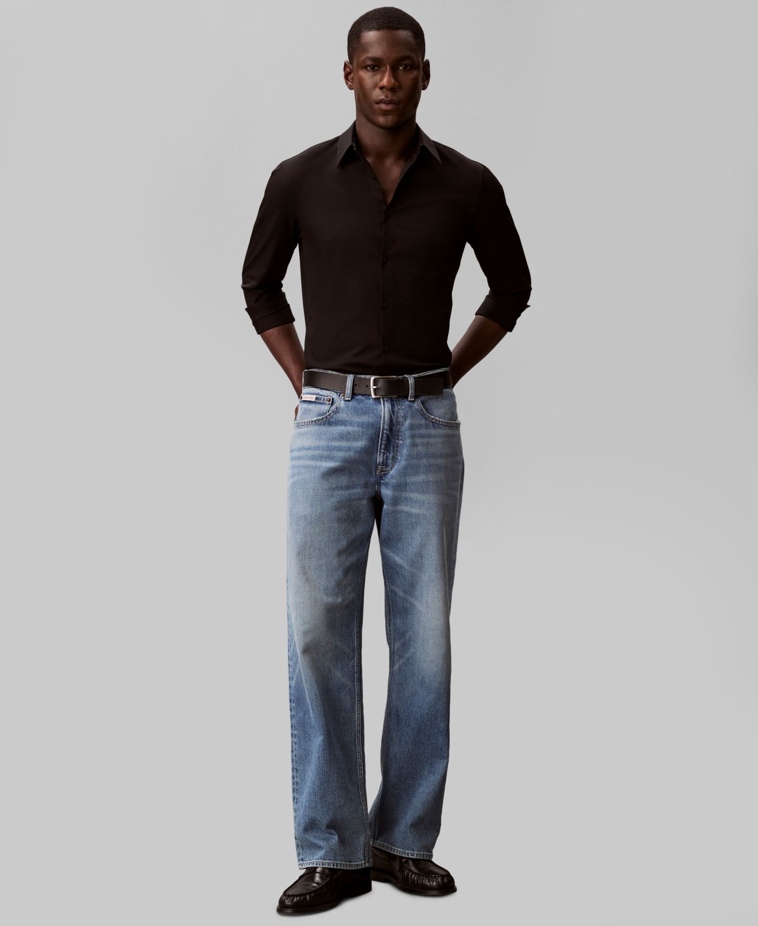 Men's Tech Stretch Slim Button-Up Shirt