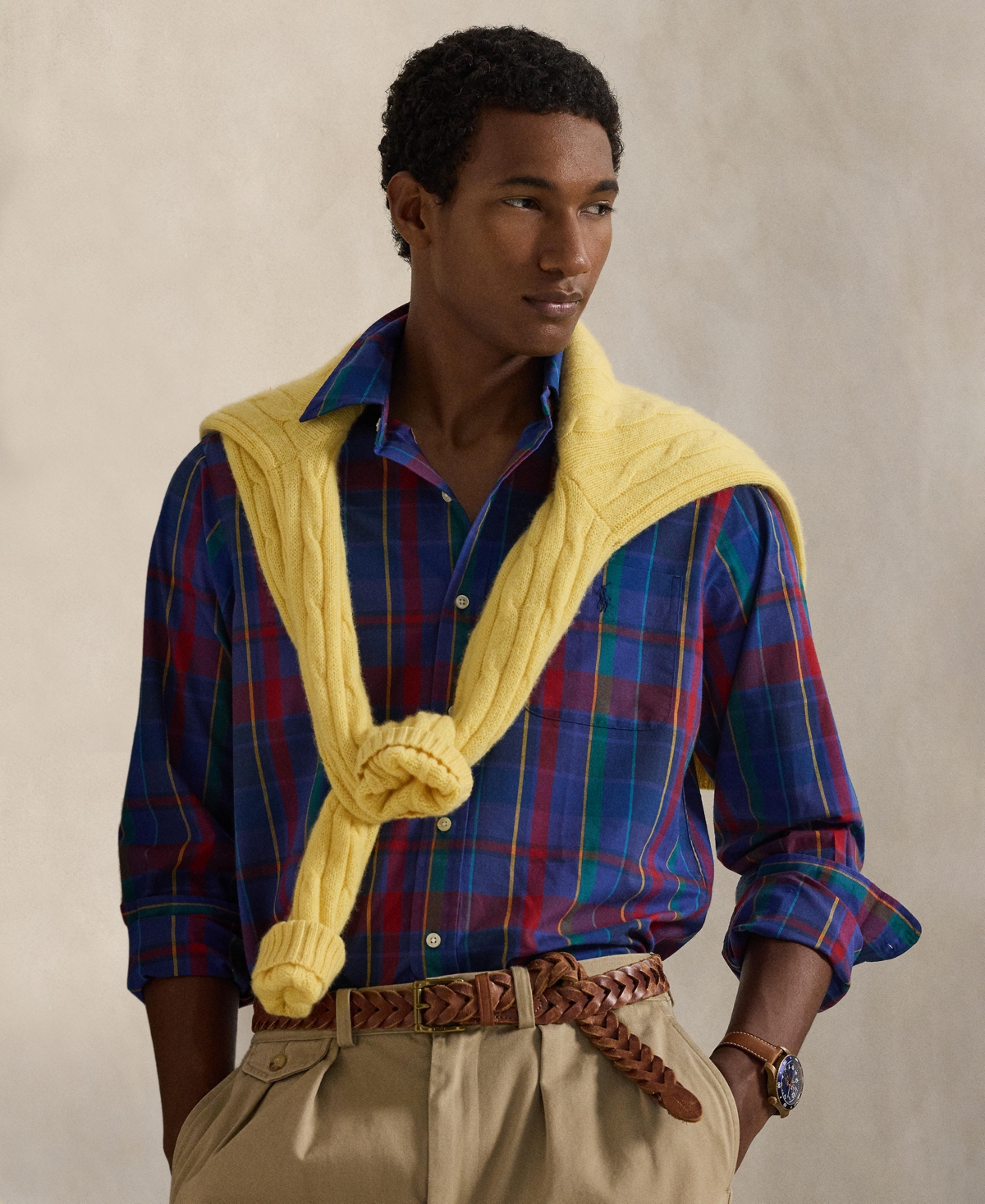 Polo Ralph Lauren Men's Classic-Fit Plaid Performance Shirt