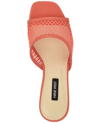 Women's Cabana Mesh Kitten Heel Dress Sandals