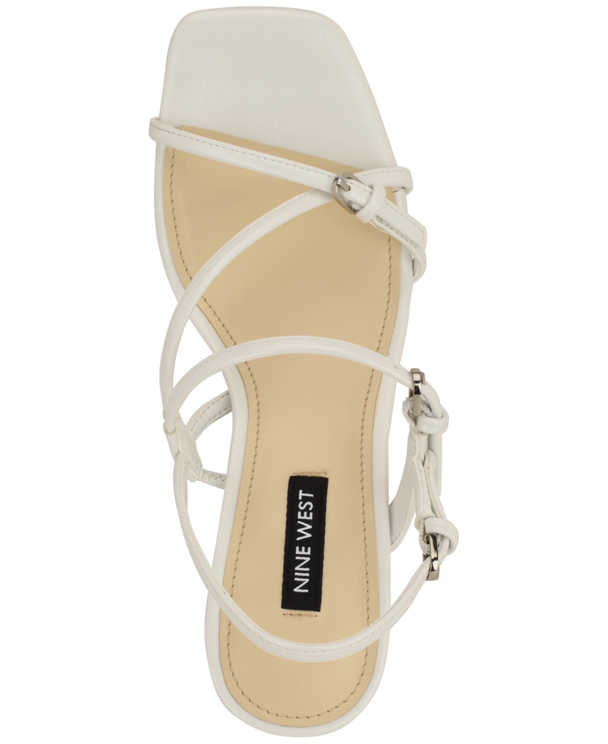 Nine West Women's Hayla Square Toe Dress Strappy Sandals